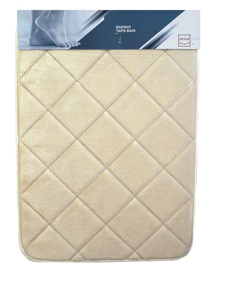 Online TAPISBAIN CARREAU CREAM43X60CM Tapis De Bain