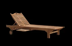 New Teak Chicago lit 200 x 65 cm Bains De Soleil|Meubles De Jardin