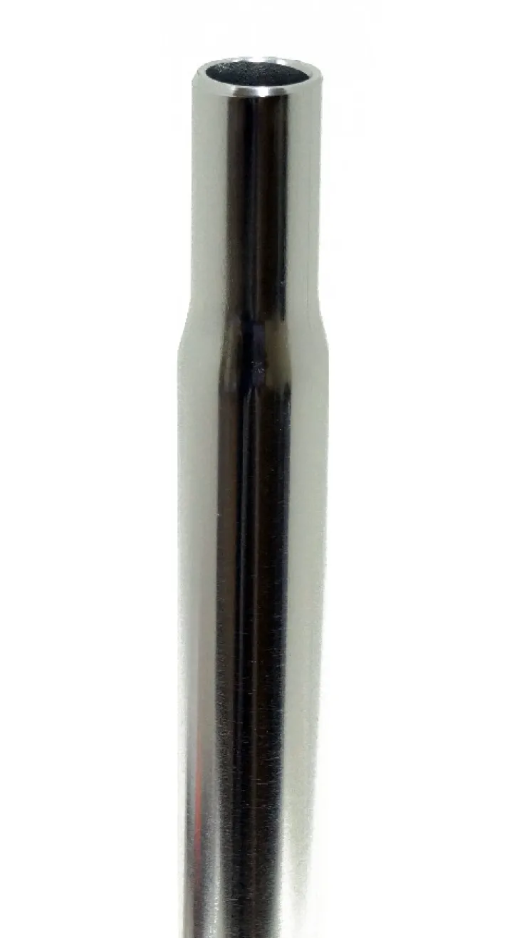 Tige de selle alu argent sans tête Dia.27,2 mm / Ext.350 mm Accessoires Vélo