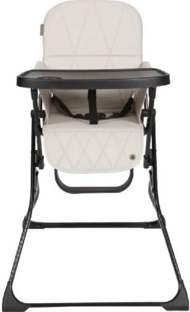 Lucky Chaise haute pour enfant - Chaise haute compacte pliable - Beige Chaises Hautes Et Coussin