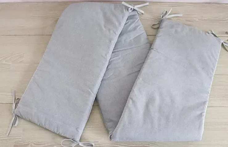 Clearance Tour de lit Chambray gris Linge De Lit