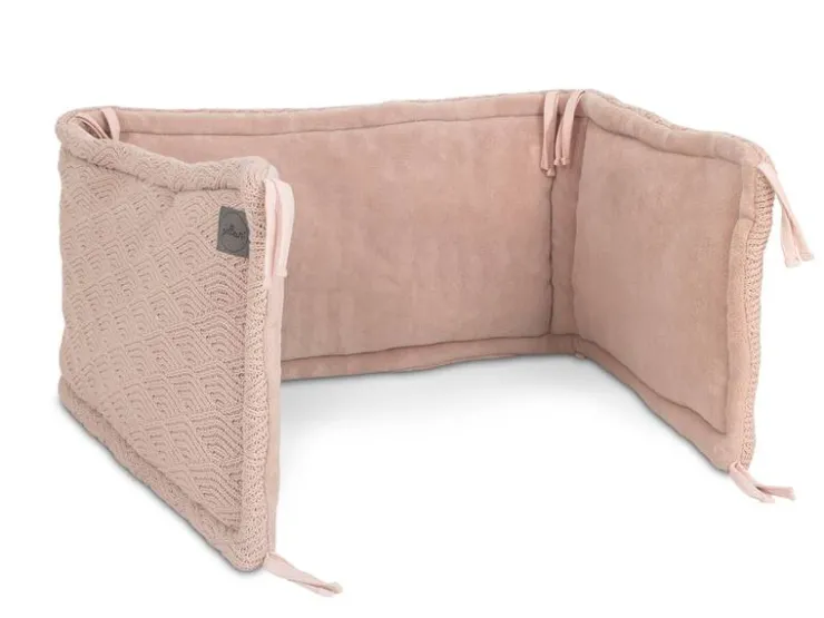 Clearance Tour de lit/Parc River Knit Pale Pink Linge De Lit