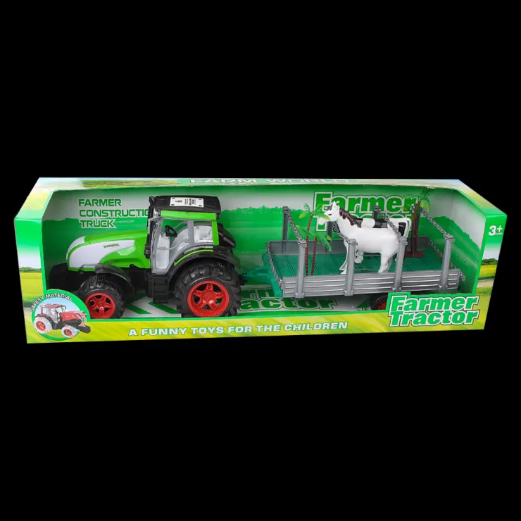 Online Tracteur avec animaux et chariot Ferme