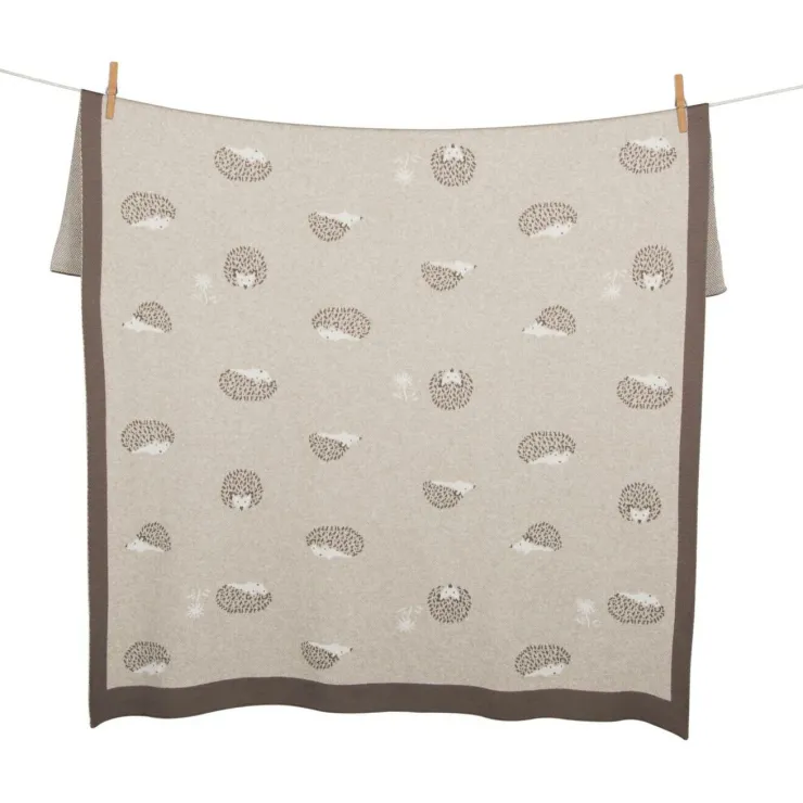 Hot Tricot Couverture 80x100cm Herisson Linge De Lit
