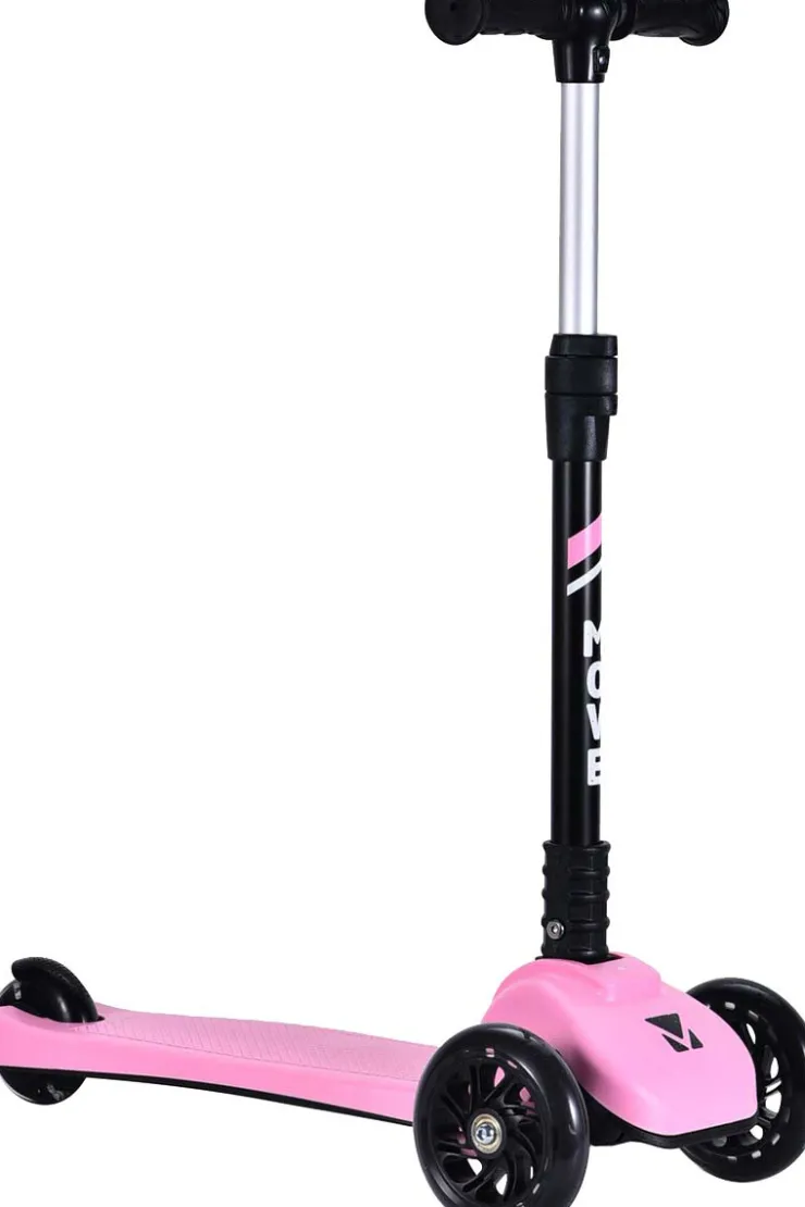 Discount Tri-Scoot Pastel Pink Lights - Trottinette 3 roues - Roues lumineuses - Pliable - Rose Vélo Et Conduite