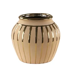 Hot Vase Tyrion Gold 19x19x17,5 cm Vases Et Cache Pots