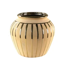 New Vase Tyrion Gold 23X23X20,5 Cm Vases Et Cache Pots