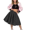 Discount Veste Pink Lady Grease - Taille 44/46 Déguisements Adultes