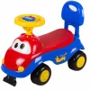 Voiture de promenade bleu-rouge avec son Vélo Et Conduite