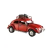 Hot Voiture Rouge Métal Décoratif Statues, Figurines Et Maisons