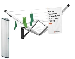 New Wallfix 24 m avec boîte de protection Etendoirs Et Séchoirs-tour