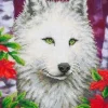 Clearance White Wolf Diamond Artisanat